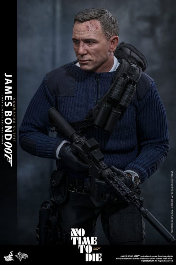 No Time To Die Movie Masterpiece Akció Figura 1/6 James Bond (Commando Outfit) Hot Toys Exclusive 30 cm
