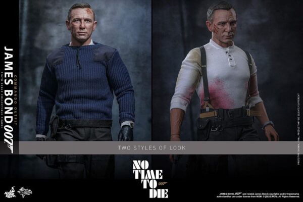 No Time To Die Movie Masterpiece Akció Figura 1/6 James Bond (Commando Outfit) Hot Toys Exclusive 30 cm