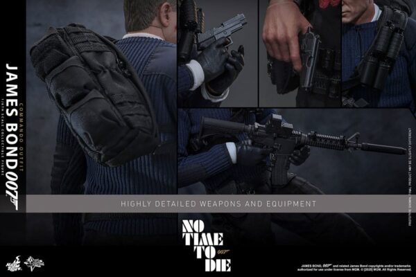 No Time To Die Movie Masterpiece Akció Figura 1/6 James Bond (Commando Outfit) Hot Toys Exclusive 30 cm