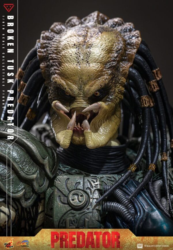 Alien vs. Predator Comic Masterpiece Akció Figura 1/6 Broken Tusk Predator 35 cm
