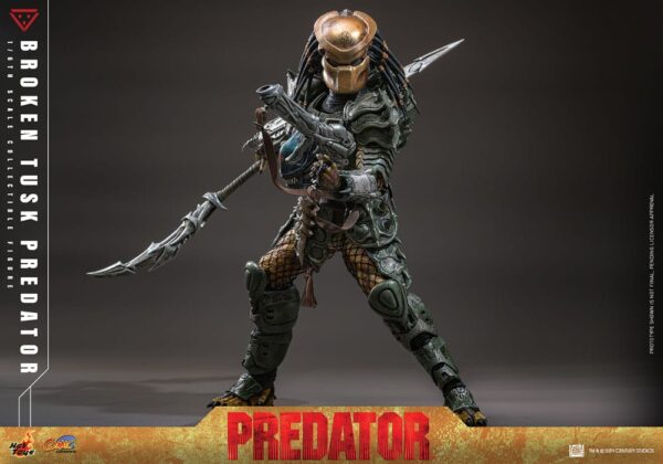 Alien vs. Predator Comic Masterpiece Akció Figura 1/6 Broken Tusk Predator 35 cm
