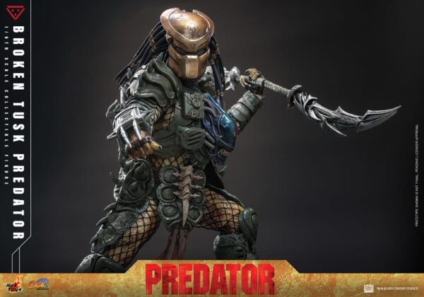 Alien vs. Predator Comic Masterpiece Akció Figura 1/6 Broken Tusk Predator 35 cm