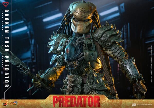 Alien vs. Predator Comic Masterpiece Akció Figura 1/6 Broken Tusk Predator 35 cm