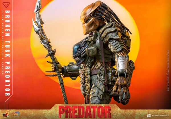 Alien vs. Predator Comic Masterpiece Akció Figura 1/6 Broken Tusk Predator 35 cm