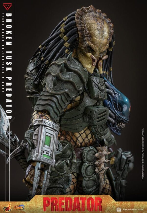 Alien vs. Predator Comic Masterpiece Akció Figura 1/6 Broken Tusk Predator 35 cm