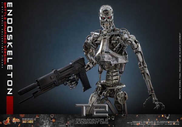 Terminator 2: Judgment Day Movie Masterpiece Akció Figura 1/6 Endoskeleton (Battle Damaged Version) 31 cm
