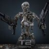 Terminator 2: Judgment Day Movie Masterpiece Akció Figura 1/6 Endoskeleton (Battle Damaged Version) 31 cm