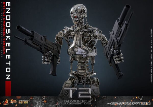 Terminator 2: Judgment Day Movie Masterpiece Akció Figura 1/6 Endoskeleton (Battle Damaged Version) 31 cm