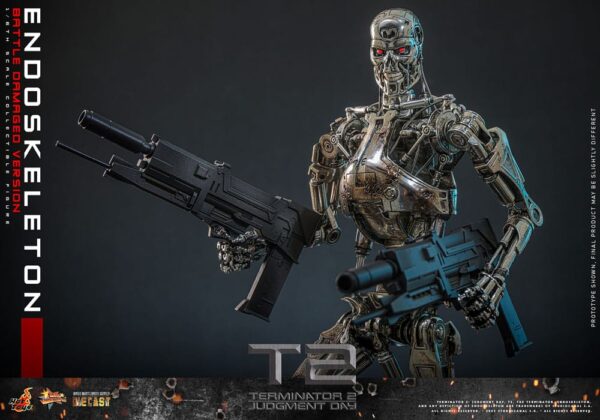 Terminator 2: Judgment Day Movie Masterpiece Akció Figura 1/6 Endoskeleton (Battle Damaged Version) 31 cm