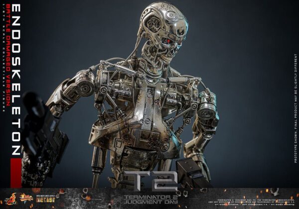 Terminator 2: Judgment Day Movie Masterpiece Akció Figura 1/6 Endoskeleton (Battle Damaged Version) 31 cm