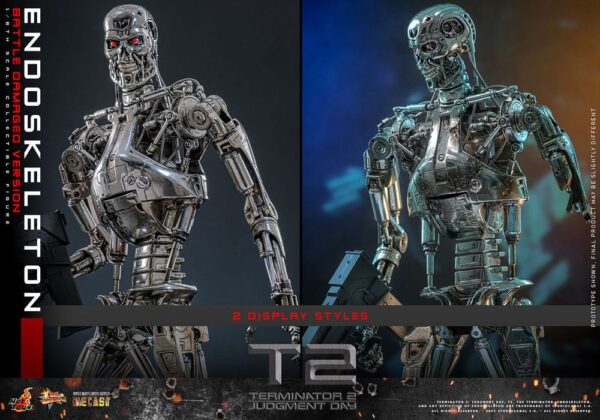 Terminator 2: Judgment Day Movie Masterpiece Akció Figura 1/6 Endoskeleton (Battle Damaged Version) 31 cm