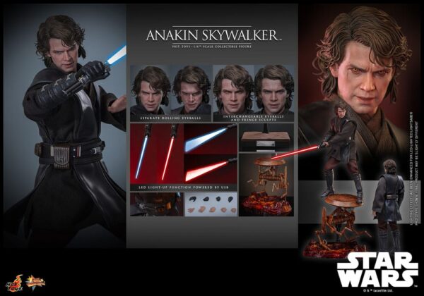 Star Wars: Episode III - Revenge of the Sith Movie Masterpiece Akció Figura 1/6 Anakin Skywalker 31 cm