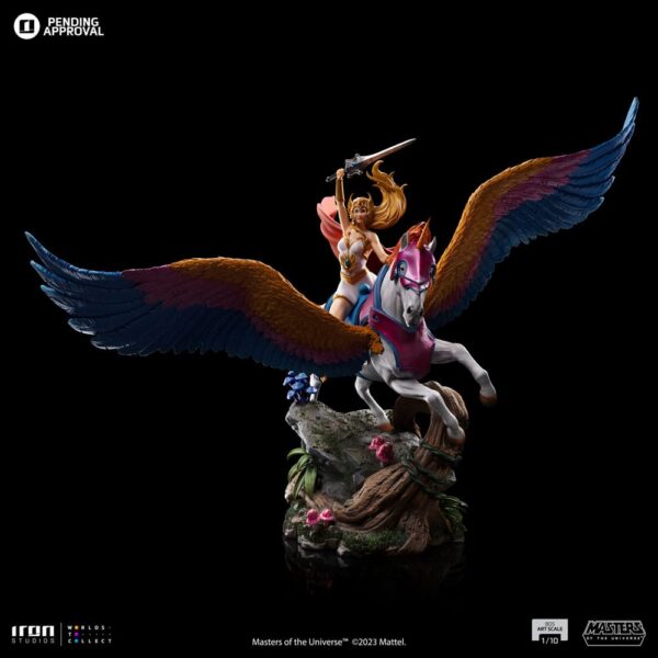 Masters of the Universe BDS Art Scale Szobor 1/10 She-Ra and Swiftwind 42 cm