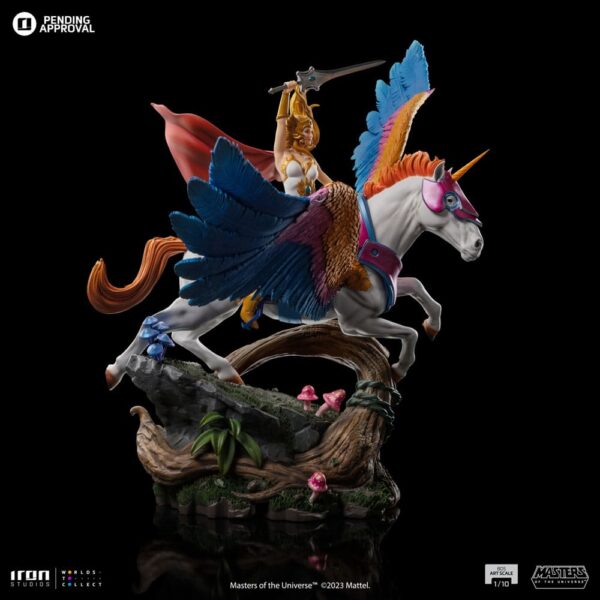 Masters of the Universe BDS Art Scale Szobor 1/10 She-Ra and Swiftwind 42 cm