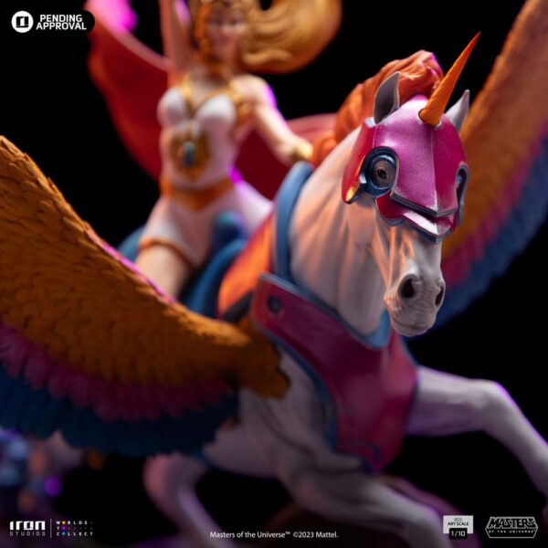 Masters of the Universe BDS Art Scale Szobor 1/10 She-Ra and Swiftwind 42 cm