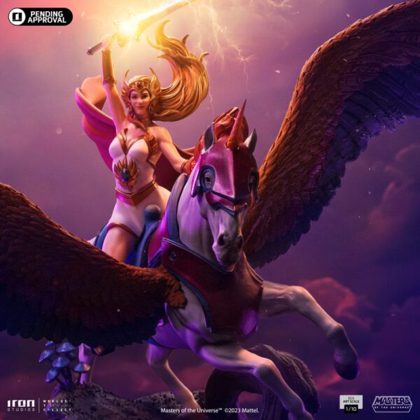 Masters of the Universe BDS Art Scale Szobor 1/10 She-Ra and Swiftwind 42 cm