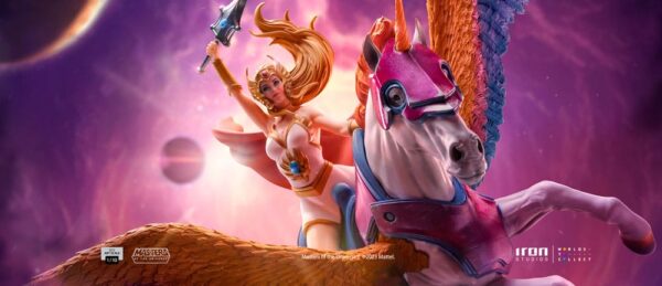 Masters of the Universe BDS Art Scale Szobor 1/10 She-Ra and Swiftwind 42 cm
