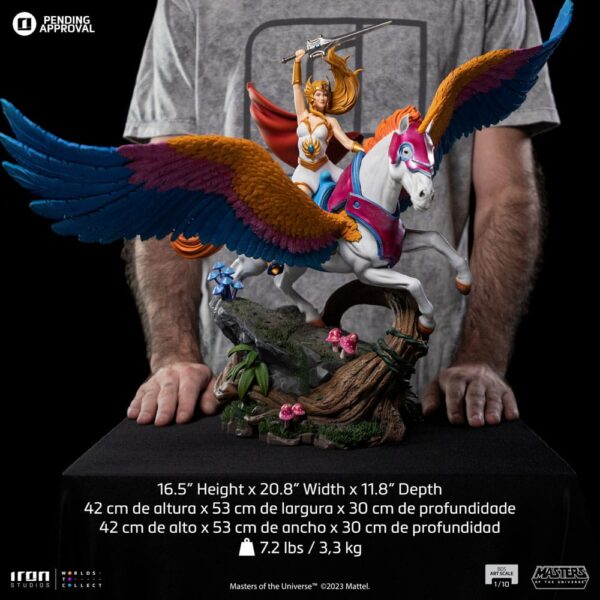 Masters of the Universe BDS Art Scale Szobor 1/10 She-Ra and Swiftwind 42 cm