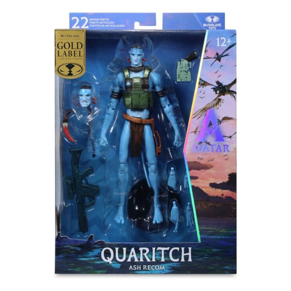 Avatar: Fire and Ash Akció Figura Quaritch (Ash Recom) (Gold Label) 18 cm