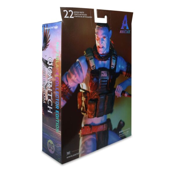 Avatar: Fire and Ash Akció Figura Quaritch (Ash Recom) (Gold Label) 18 cm