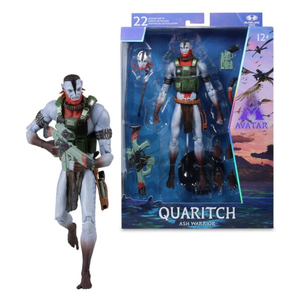Avatar: Fire and Ash Akció Figura Recom Quaritch (Ash Warrior) 18 cm