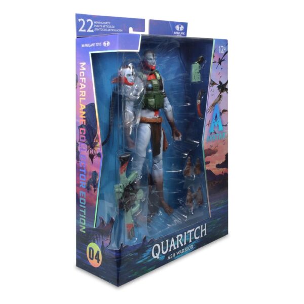 Avatar: Fire and Ash Akció Figura Recom Quaritch (Ash Warrior) 18 cm