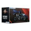 The Flash DC Multiverse Jármű Batcycle with Batman