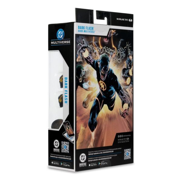 DC Comics DC Multiverse Akció Figura Dark Flash (Dark Mulitverse) (Red Platinum Edition) 18 cm
