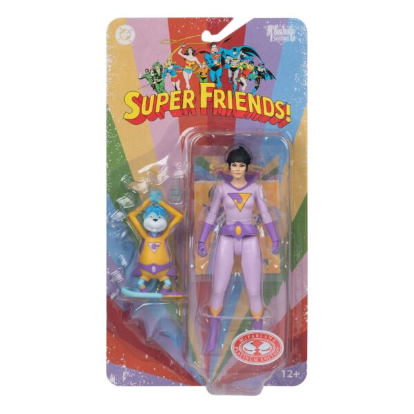 DC Retro Super Friends Akció Figura Jayna & Gleek (Red Platinum Edition) 15 cm