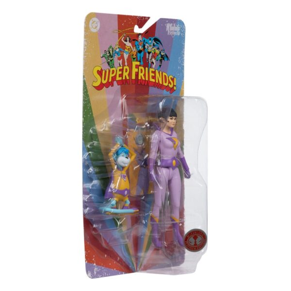 DC Retro Super Friends Akció Figura Jayna & Gleek (Red Platinum Edition) 15 cm