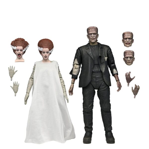Universal Monsters Akció Figuras 2-Pack Bride of Frankenstein 90th Anniversary The Monster & His Mate 18 cm