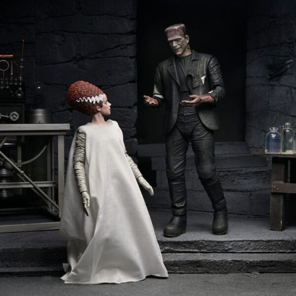 Universal Monsters Akció Figuras 2-Pack Bride of Frankenstein 90th Anniversary The Monster & His Mate 18 cm