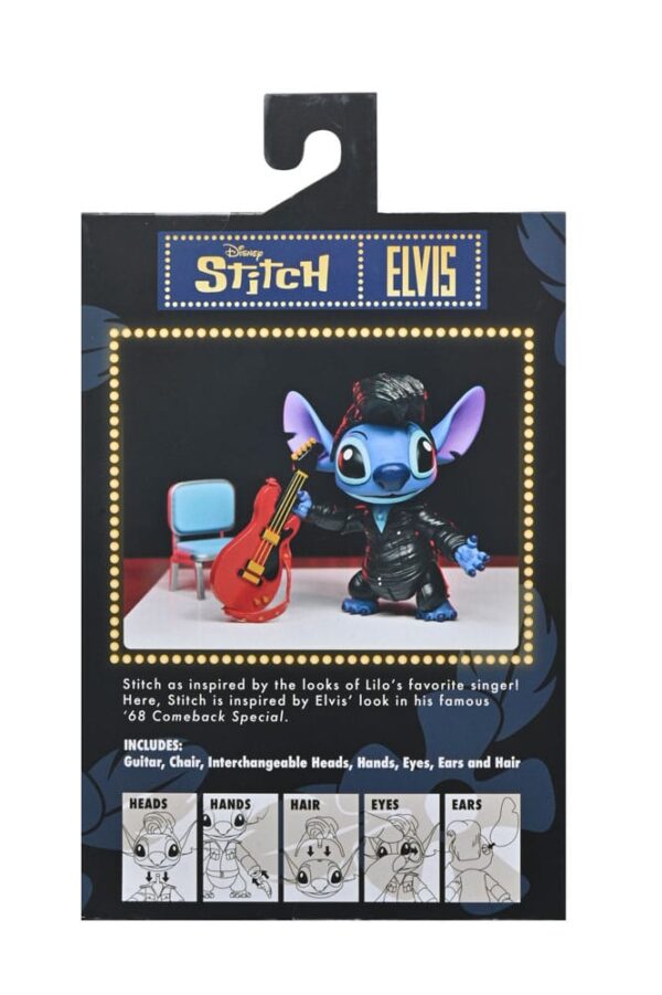 Lilo & Stitch Akció Figura Ultimate Singer Elvis Stitch 7 cm