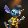 Lilo & Stitch Akció Figura Ultimate Gold Suit Elvis Stitch 18 cm