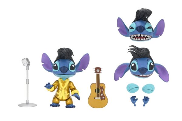 Lilo & Stitch Akció Figura Ultimate Gold Suit Elvis Stitch 18 cm
