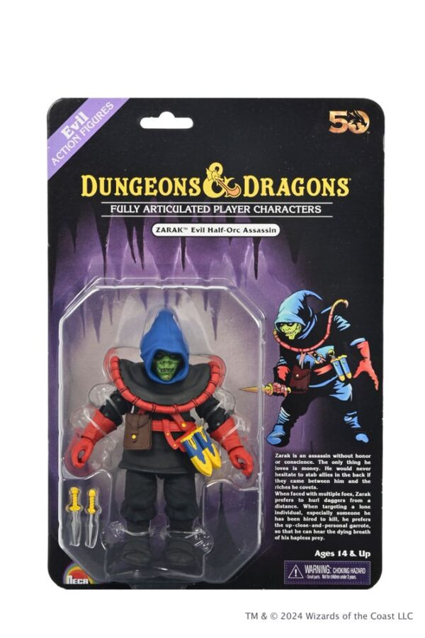 Dungeons and Dragons Scale Akció Figura 50th Anniversary Zarak on Blister Card 18 cm