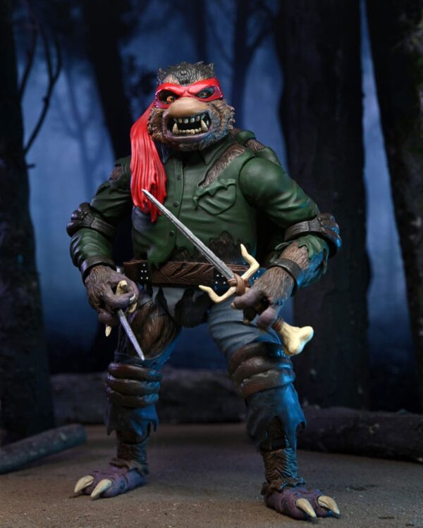 Universal Monsters x Teenage Mutant Ninja Turtles Akció Figura Ultimate Raphael as The Wolfman 18 cm