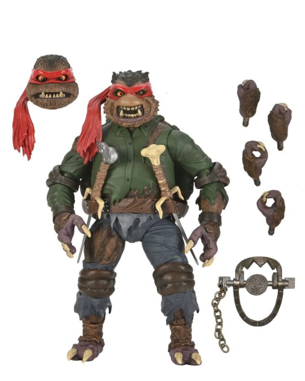 Universal Monsters x Teenage Mutant Ninja Turtles Akció Figura Ultimate Raphael as The Wolfman 18 cm