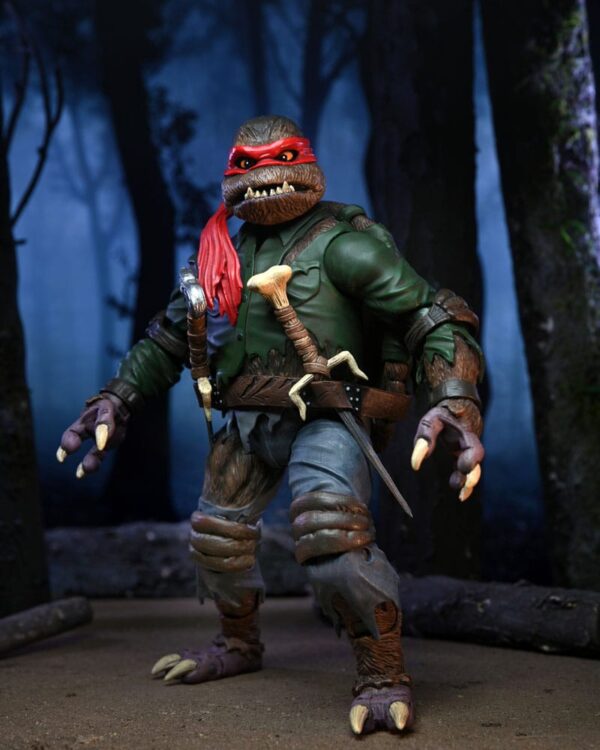 Universal Monsters x Teenage Mutant Ninja Turtles Akció Figura Ultimate Raphael as The Wolfman 18 cm