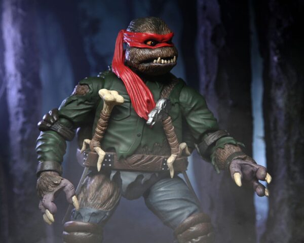 Universal Monsters x Teenage Mutant Ninja Turtles Akció Figura Ultimate Raphael as The Wolfman 18 cm