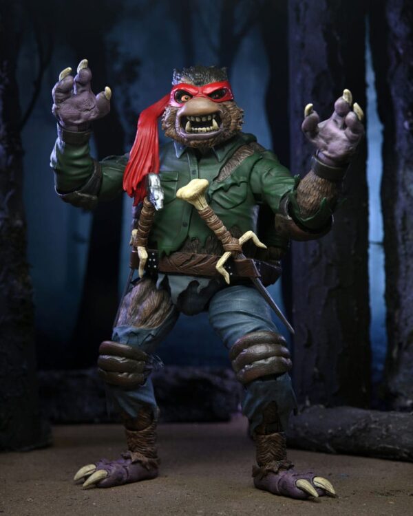 Universal Monsters x Teenage Mutant Ninja Turtles Akció Figura Ultimate Raphael as The Wolfman 18 cm