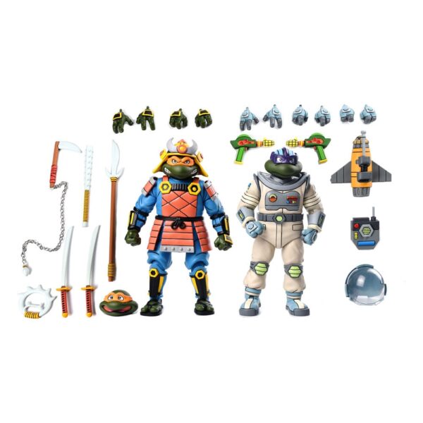 Teenage Mutant Ninja Turtles (Cartoon) Akció Figura 2 Pack Space Adventure & Samurai Turtles 18 cm