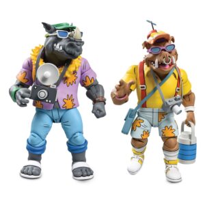Teenage Mutant Ninja Turtles (Cartoon 1980) Akció Figura 2 Pack Vacation Bebop and Rocksteady 18 cm Teenage Mutant Ninja Turtles (Cartoon 1980) Akció Figura 2 Pack Vacation Bebop and Rocksteady 18 cm