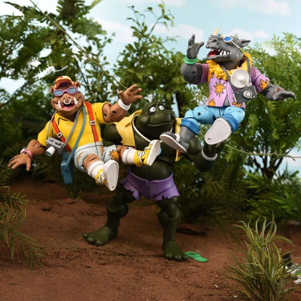 Teenage Mutant Ninja Turtles (Cartoon 1980) Akció Figura 2 Pack Vacation Bebop and Rocksteady 18 cm
