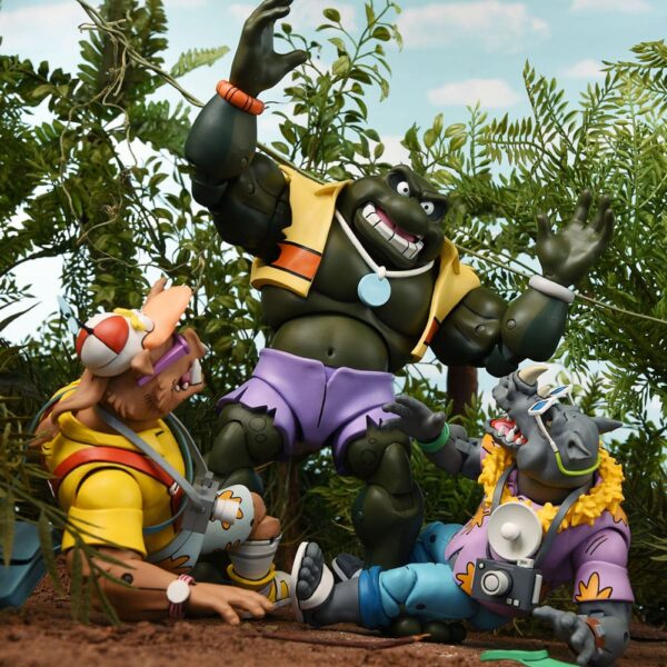 Teenage Mutant Ninja Turtles (Cartoon 1980) Akció Figura 2 Pack Vacation Bebop and Rocksteady 18 cm