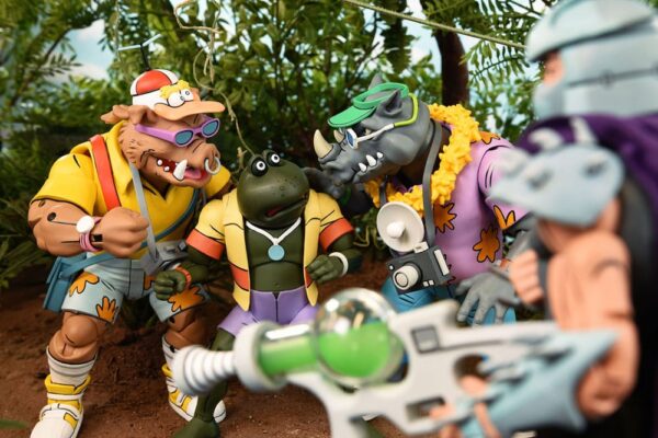 Teenage Mutant Ninja Turtles (Cartoon 1980) Akció Figura 2 Pack Vacation Bebop and Rocksteady 18 cm