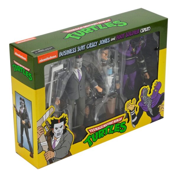 Teenage Mutant Ninja Turtles (Cartoon) Akció Figura 2 Pack Business Suit Casey Jones & Split Foot Soldier 18 cm