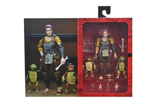 Teenage Mutant Ninja Turtles (The Last Ronin The Lost Years) Akció Figura Grammy April with Baby Yi & Moja 18 cm
