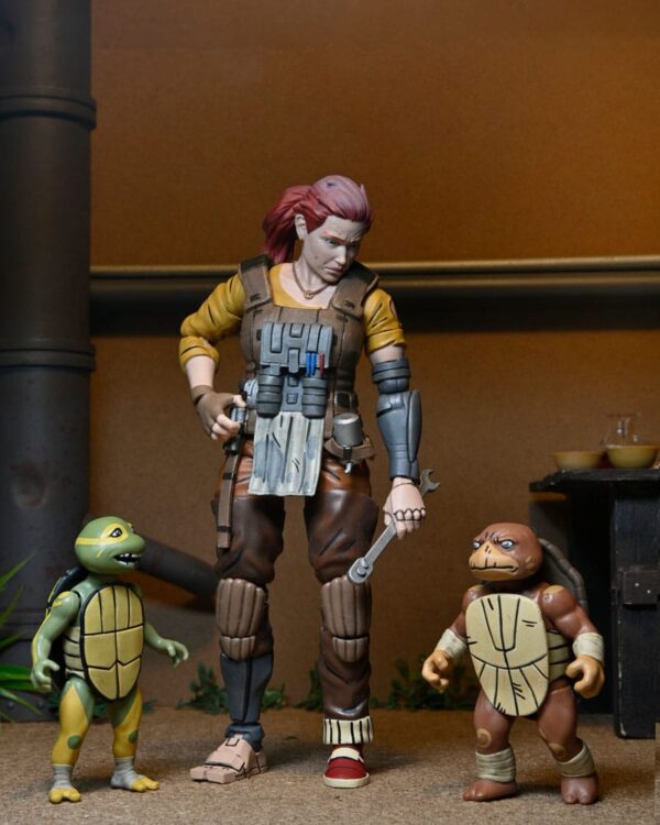 Teenage Mutant Ninja Turtles (The Last Ronin The Lost Years) Akció Figura Grammy April with Baby Yi & Moja 18 cm
