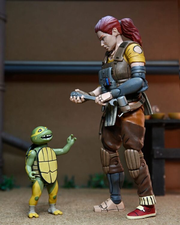 Teenage Mutant Ninja Turtles (The Last Ronin The Lost Years) Akció Figura Grammy April with Baby Yi & Moja 18 cm